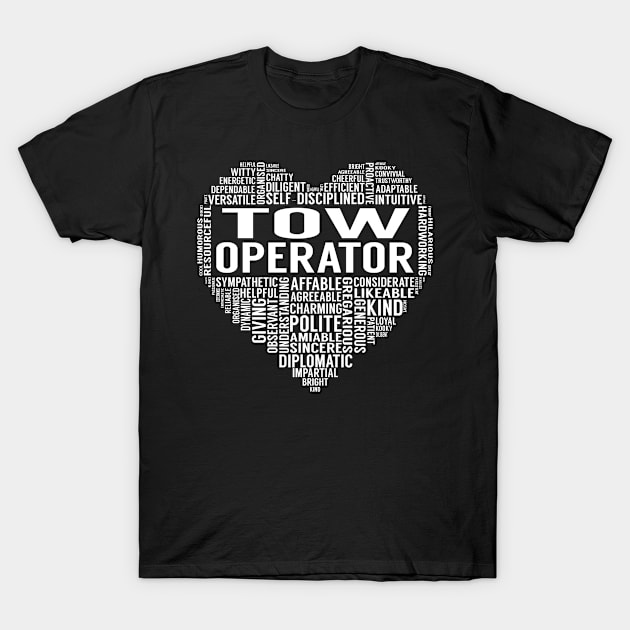 Tow Operator Heart T-Shirt by LotusTee